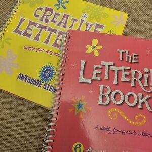 Two Lettering Stencil Books - 12 Stencils In All